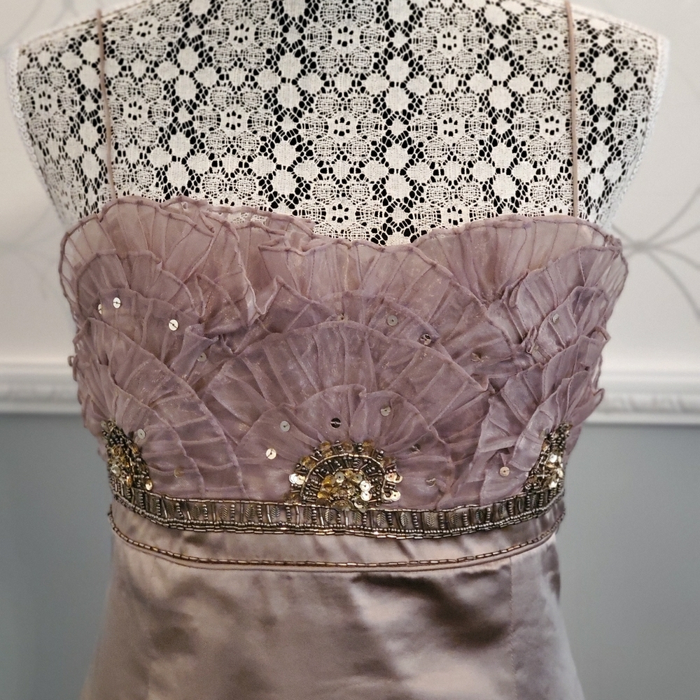 Karen Millen Mauve Silk Cocktail Dress